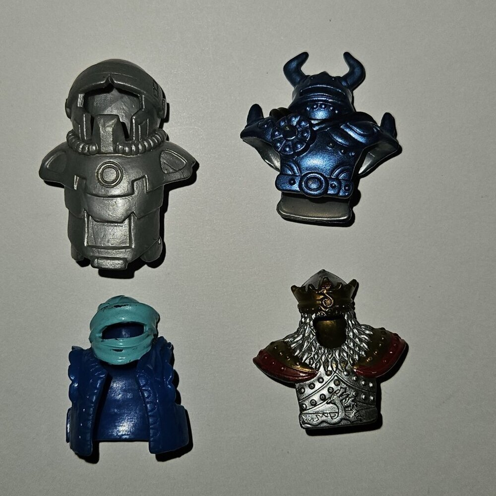 4 Imaginext Toy Accessory Lot Knight Armor King Arthur Pirate Shirt Astronaut